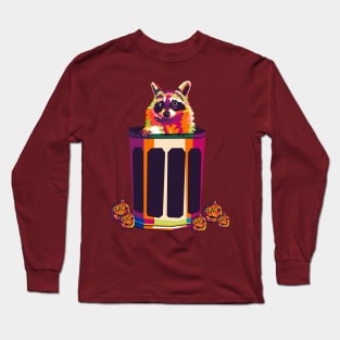 racoon halloween Long Sleeve T-Shirt